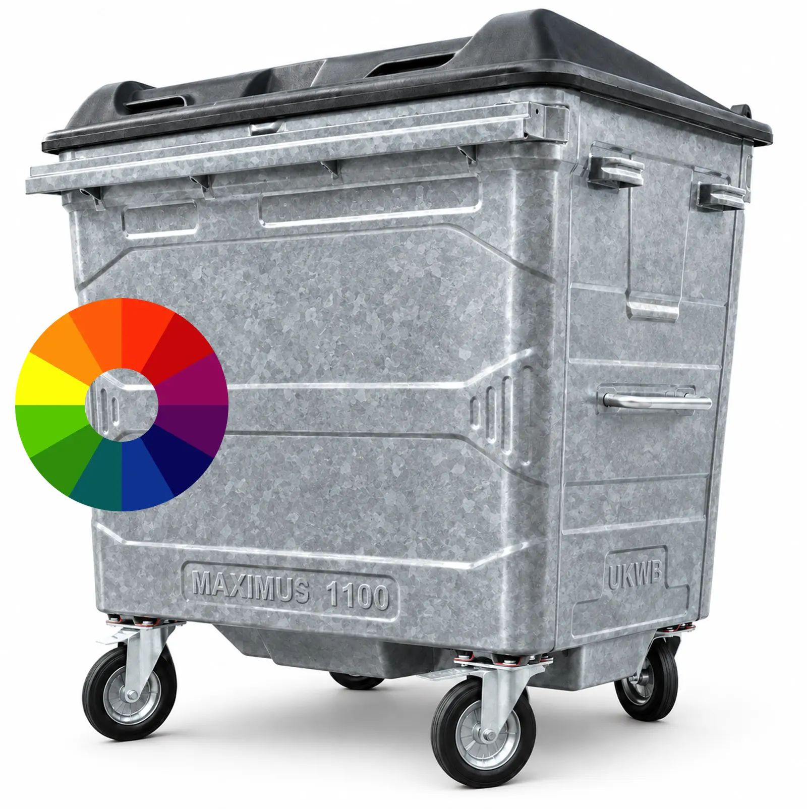 Ukmb Metal Bin Silver